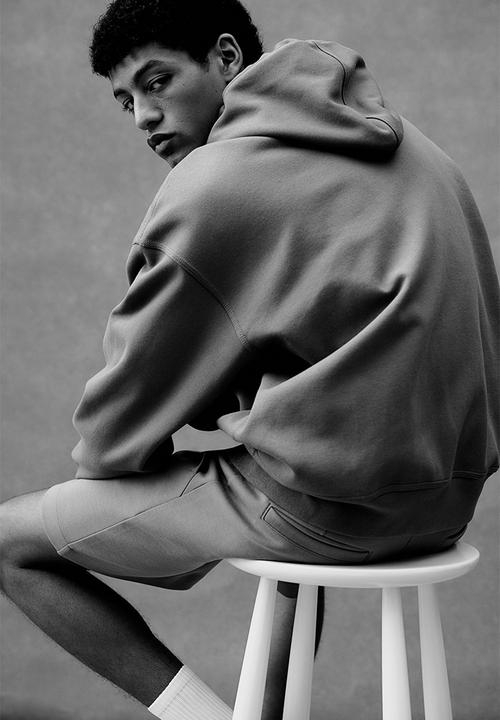 H&M - Oversized fit zip-through hoodie - dark beige