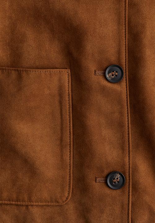 H&M - Collarless jacket - brown