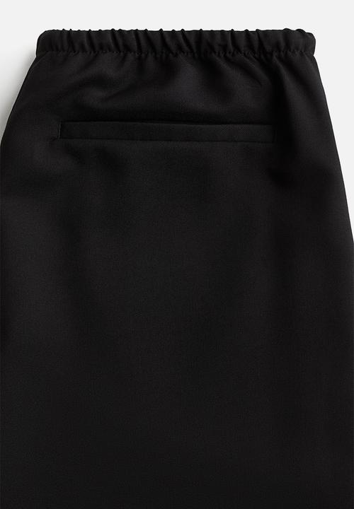 H&M - Twill drawstring trousers - black