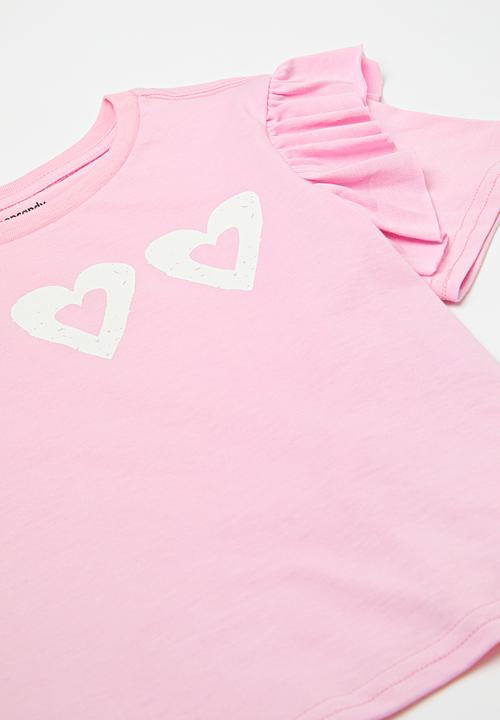 Pop Candy - Frill tee & legging set - pink