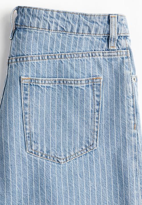 H&M - High denim shorts - blue,multi