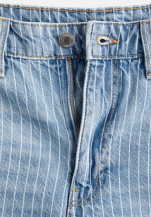 H&M - High denim shorts - blue,multi