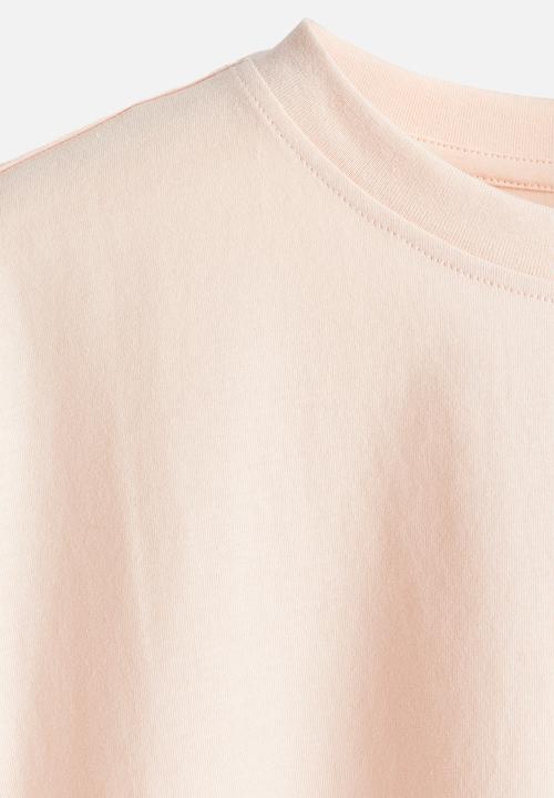 H&M - Oversized t-shirt - light peach pink