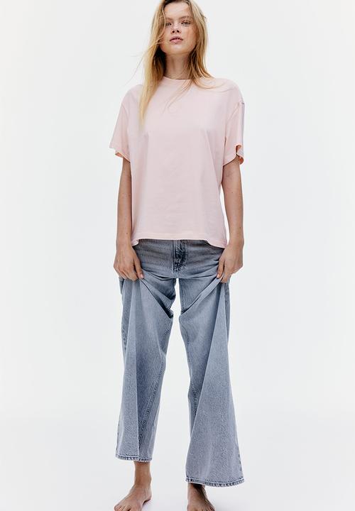H&M - Oversized t-shirt - light peach pink