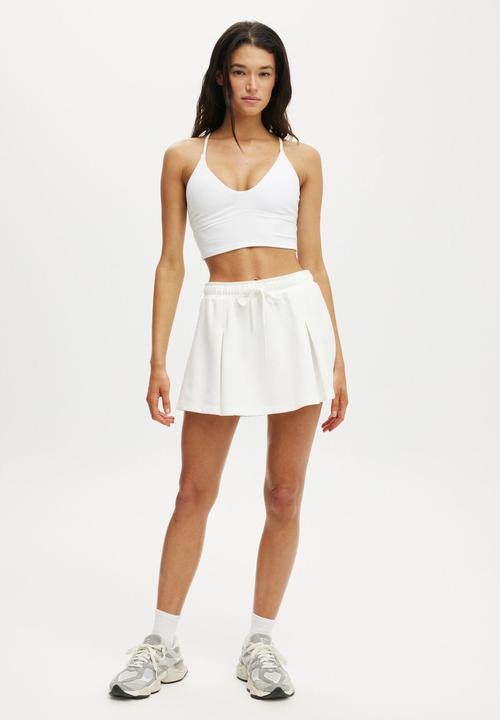Cotton On - Lifestyle Pleat Skirt - Coconut Milk