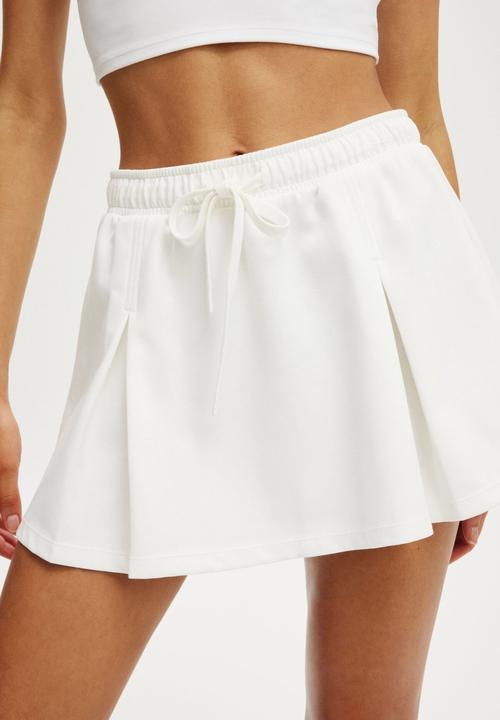 Cotton On - Lifestyle Pleat Skirt - Coconut Milk