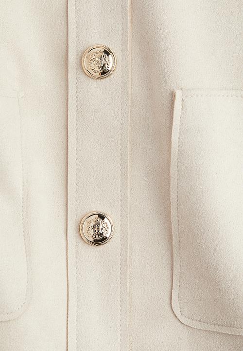 H&M - Pocket-detail cardigan - light beige