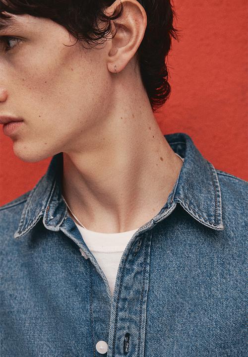 H&M - Loose fit denim shirt - denim blue