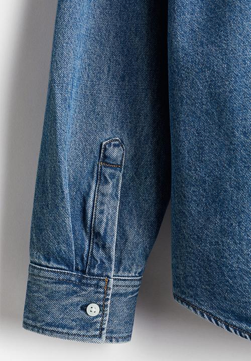 H&M - Loose fit denim shirt - denim blue