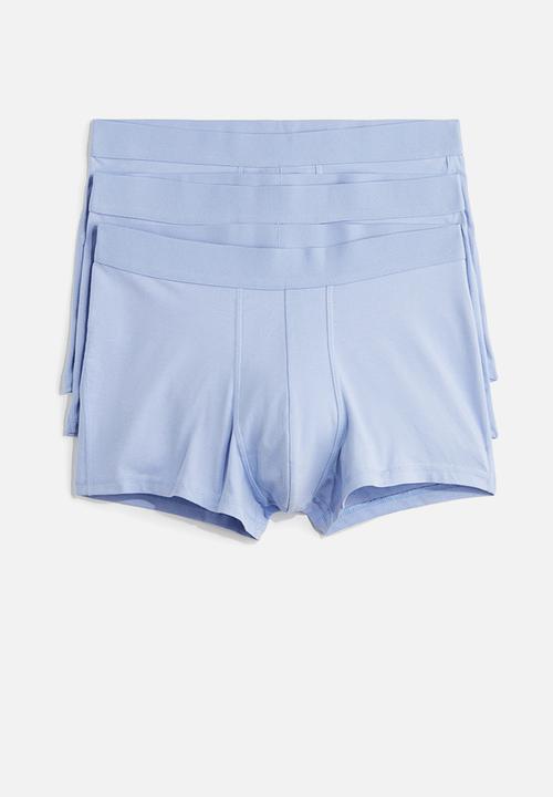 H&M - 3-Pack short trunks with lycra® - light blue
