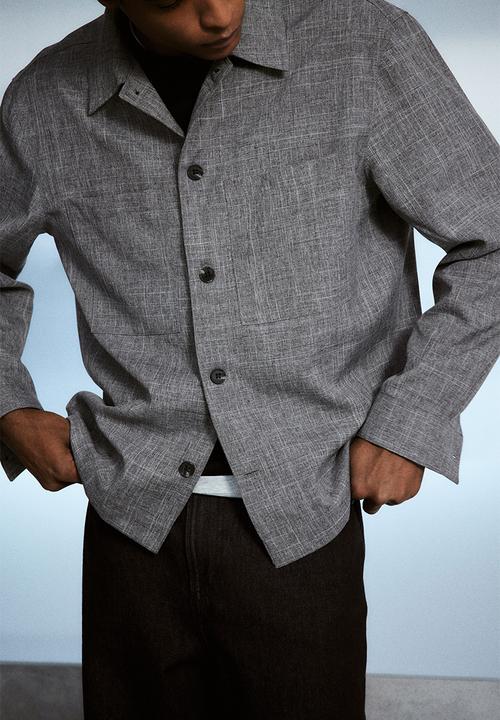 H&M - Regular fit overshirt - grey marl