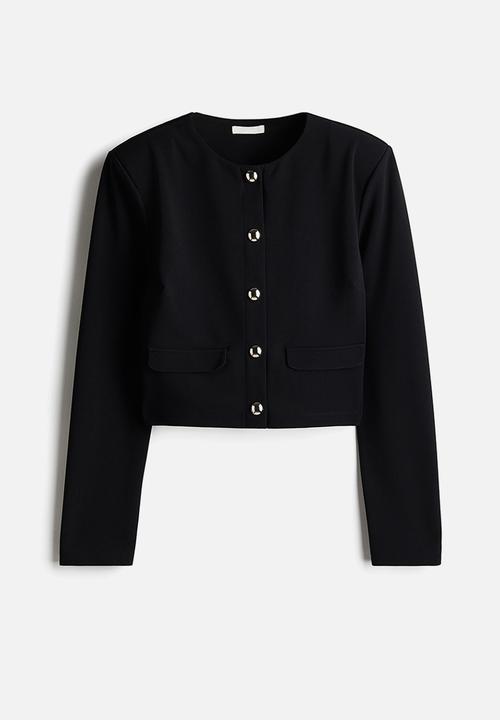 H&M - Shoulder-pad cardigan - black