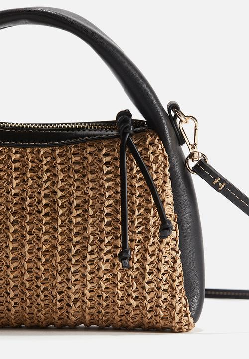 H&M - Small crossbody bag - beige & black