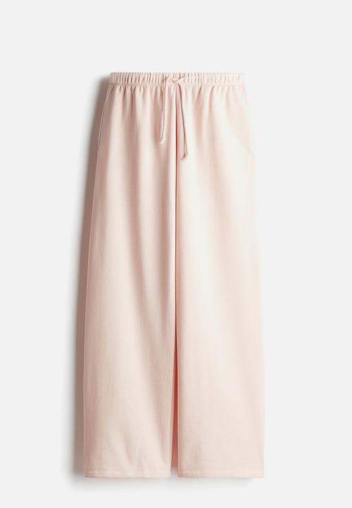 H&M - Wide joggers - light peach pink
