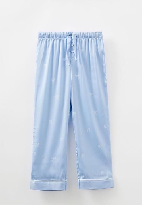Cotton On - Cassandra short/long pyjama set - dawn blue/ vanilla bow