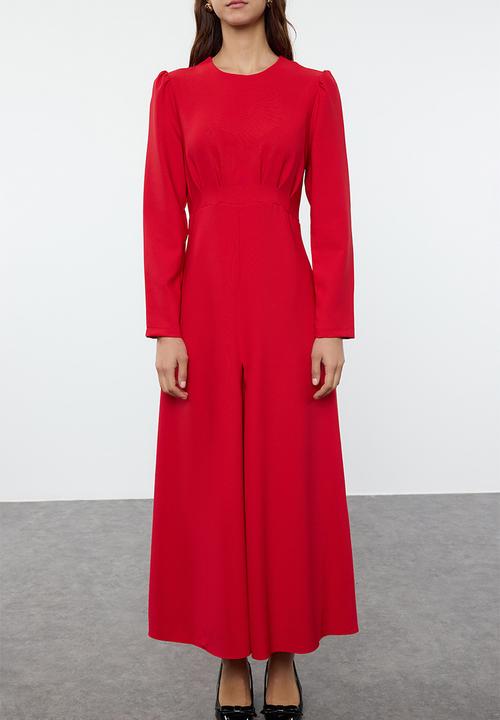 Trendyol - Red woven dress - dark red