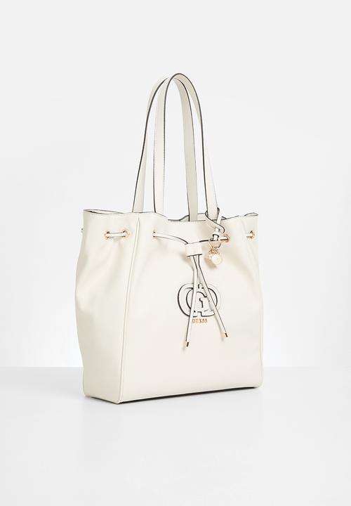 GUESS - Calebra drawstring tote-cream