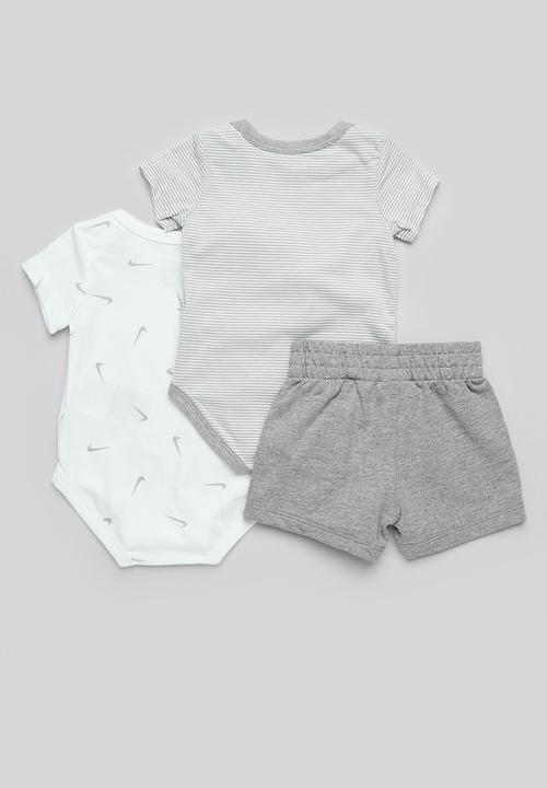 Nike - Nike 3pc short set - dk grey heather