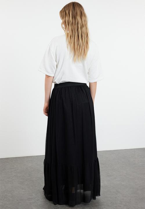 Trendyol - Lined woven skirt - black