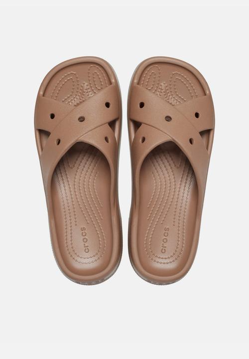 Crocs - Cl omens cross strap - milk chocolate