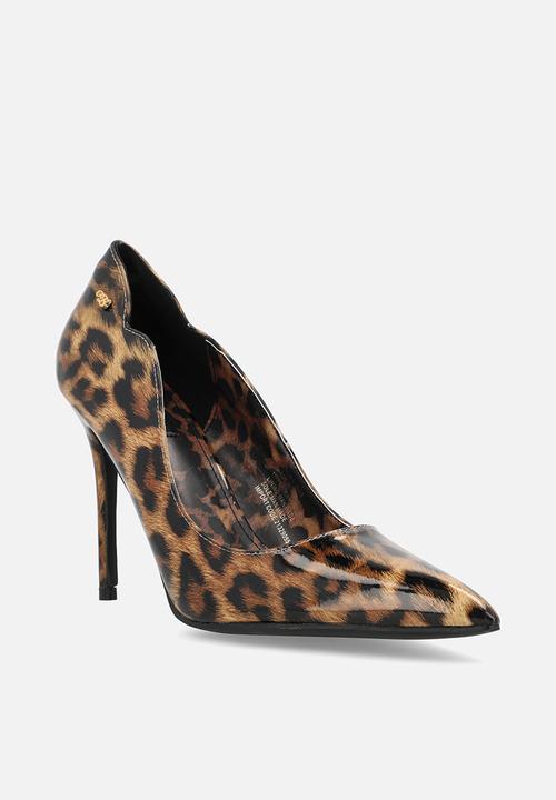Miss Black - Lola 1 court heel - leopard