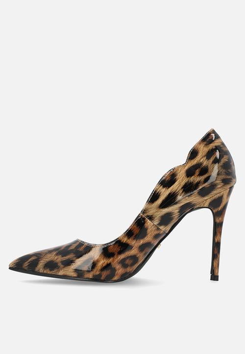 Miss Black - Lola 1 court heel - leopard