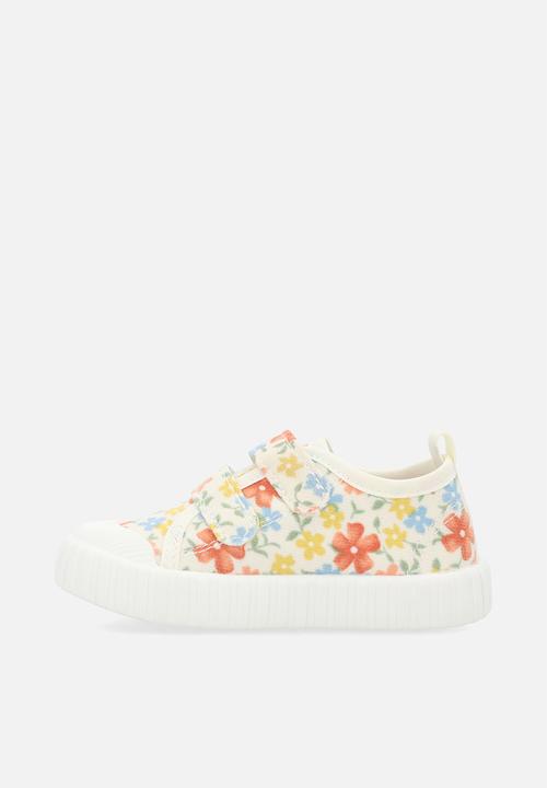 Pop Candy - Floral twin strap sneakers - multi