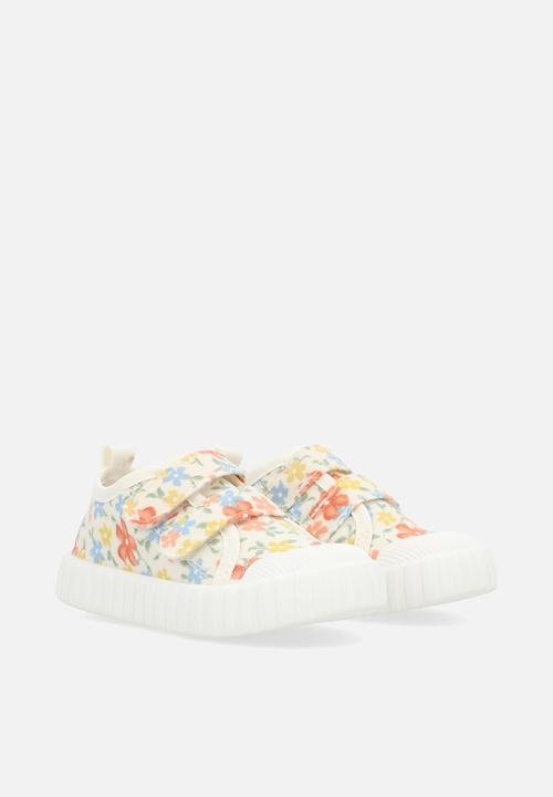 Pop Candy - Floral twin strap sneakers - multi