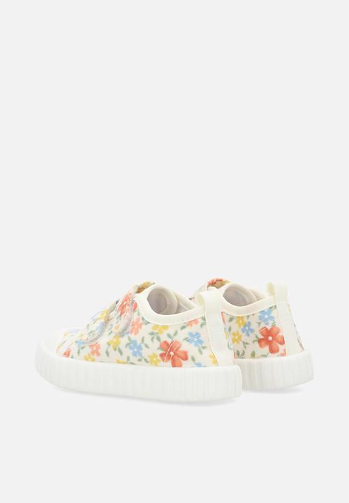 Pop Candy - Floral twin strap sneakers - multi