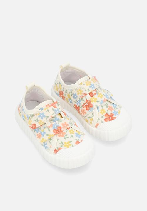 Pop Candy - Floral twin strap sneakers - multi