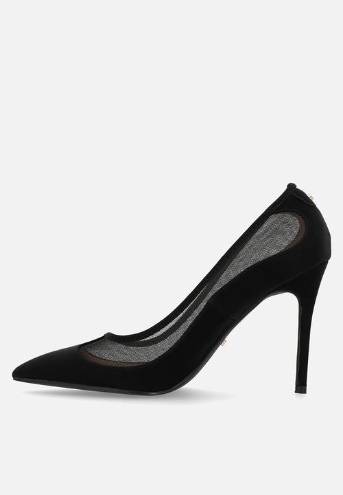 Miss Black - Lola 55 mesh court heel - black