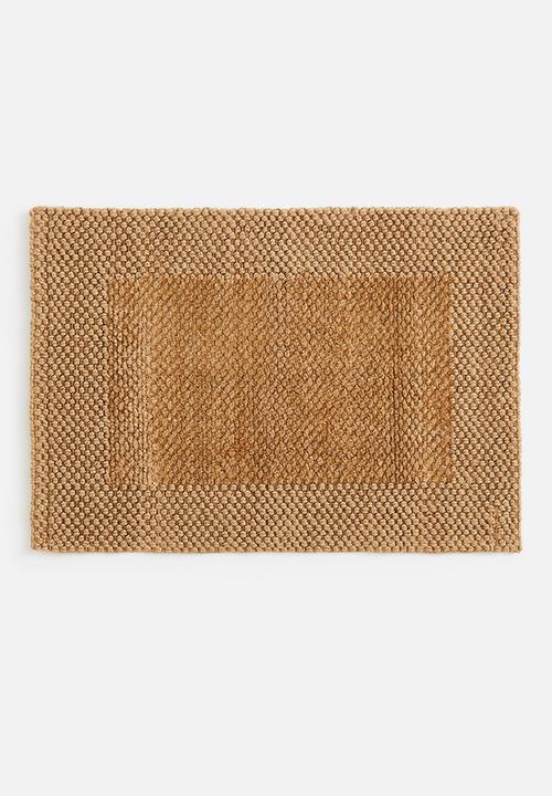 Jute door mat - beige