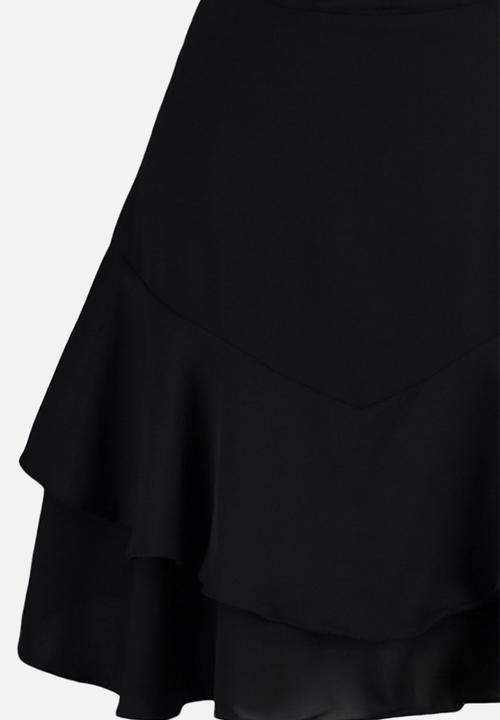 Trendyol - A-line underwire detailed woven short evening dress  - black