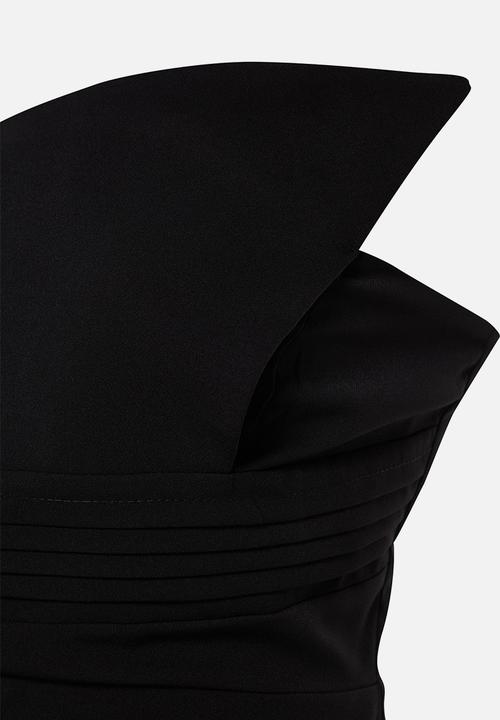 Trendyol - One shoulder woven long elegant evening night graduation dress  - black