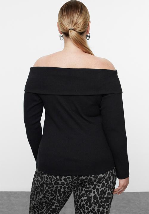Trendyol - Plus size camisole knitted pl - black