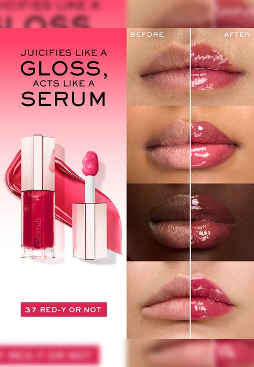 Lancôme - Lip Idôle Juicytreat juicy oil-in-gloss - Red-y Or not