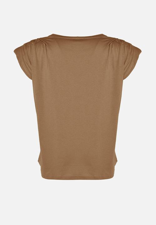 Trendyol - Plus basic  knitted  Top - camel