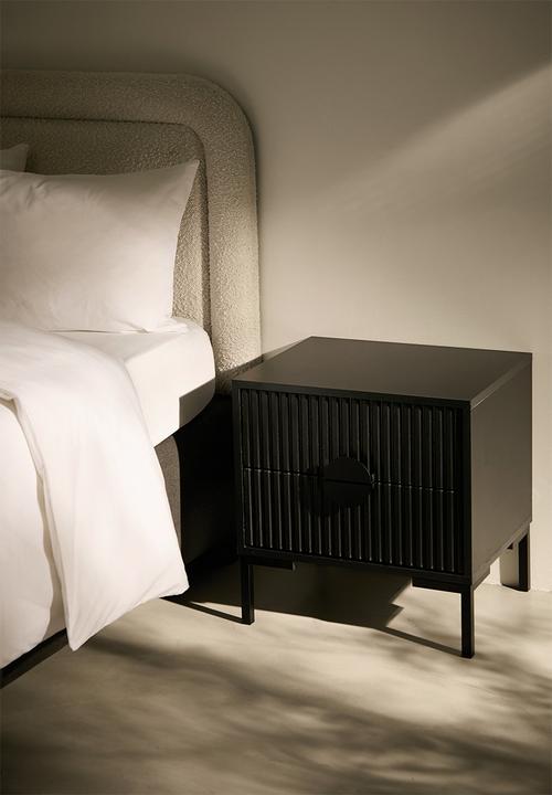 Optima Bedside Table - Black