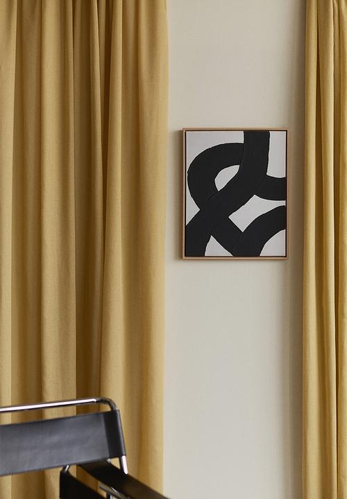 H&M - Wall art - black abstract