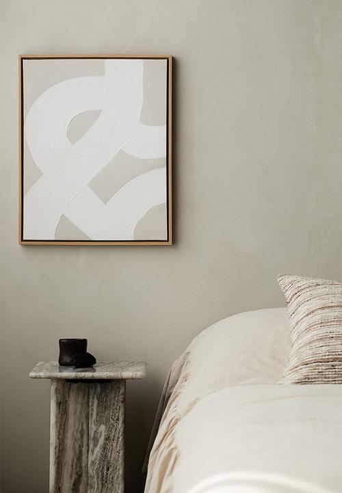 H&M - Wall art - white abstract