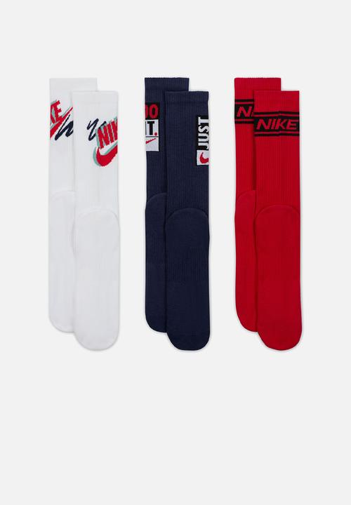 Nike - Nike Ed Pls Crew 3 Pack Sport 144 - Multi-Color