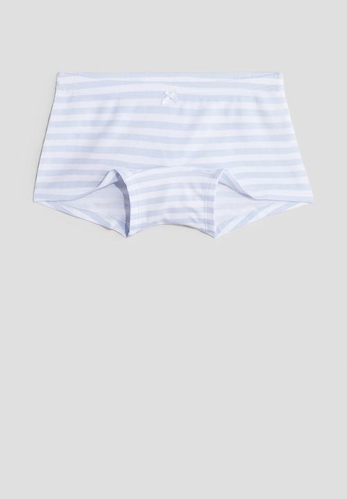 H&M - 3 pack boxer briefs - light blue & light grey 