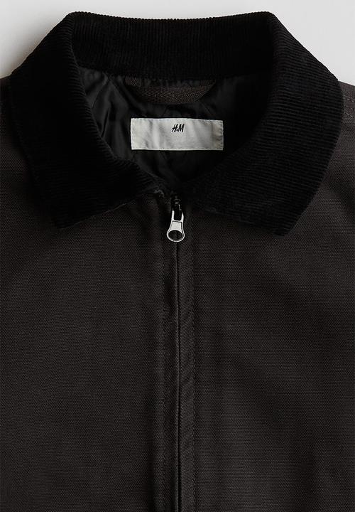 H&M - Cotton canvas jacket - black