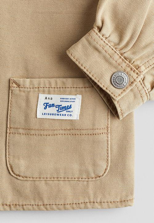 H&M - Cotton overshirt - beige