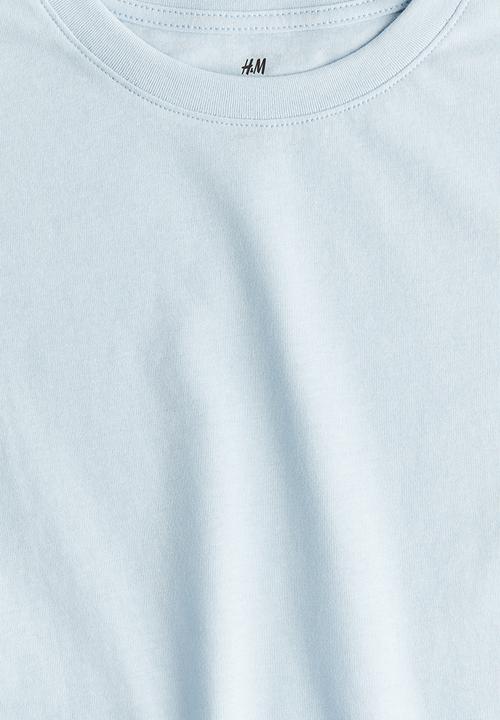 H&M - Cotton jersey t-shirt - light blue
