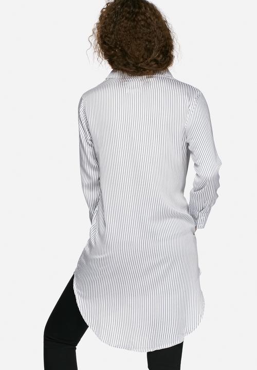 Native Youth - Longline stripe shirt