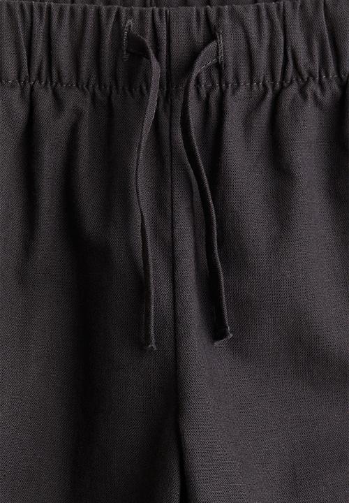 H&M - Linen-blend joggers - dark grey