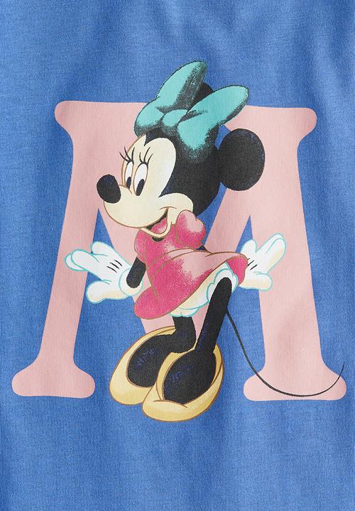 H&M - Print-motif jersey top - blue minnie mouse