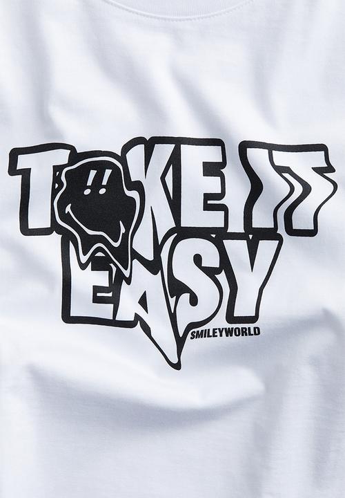 H&M - Printed t-shirt - white smileyworld®