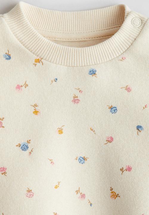 H&M - Printed sweatshirt - cream floral